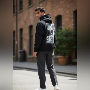 Champion Hoodie Cassette Tape Back Graphic L NWT | Retro Streetwear Style